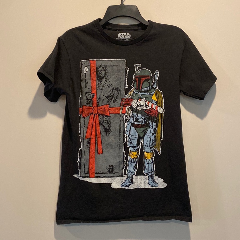 Star Wars boy’s black Short sleeve shirt Christmas